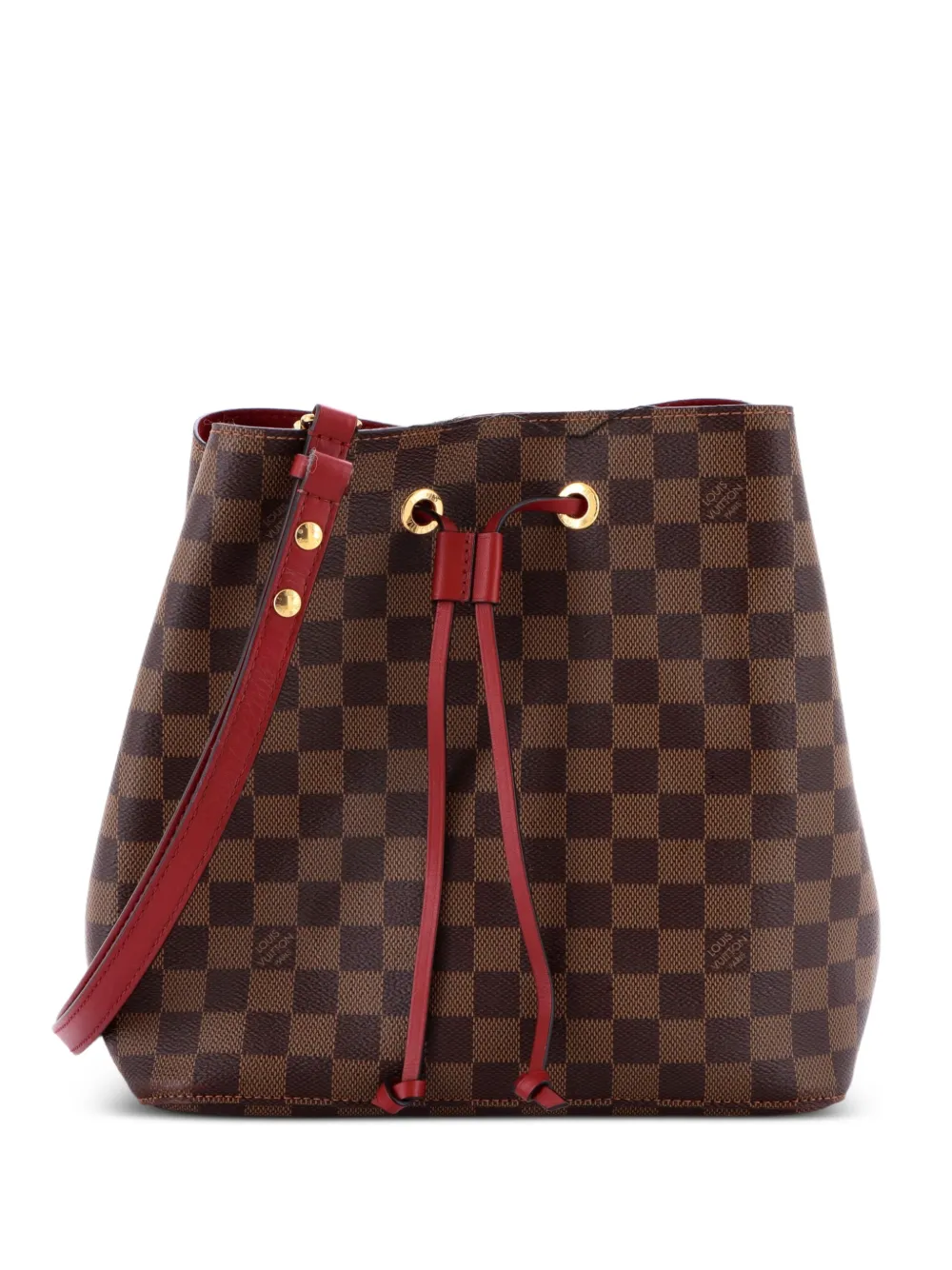 Louis Vuitton Pre-Owned NeoNoe Handbag Damier with Leather MM bucket bag - Marrone