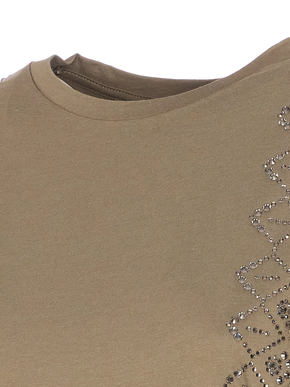  Liu Jo Embroidered Strass T-shirt - Neutrals 