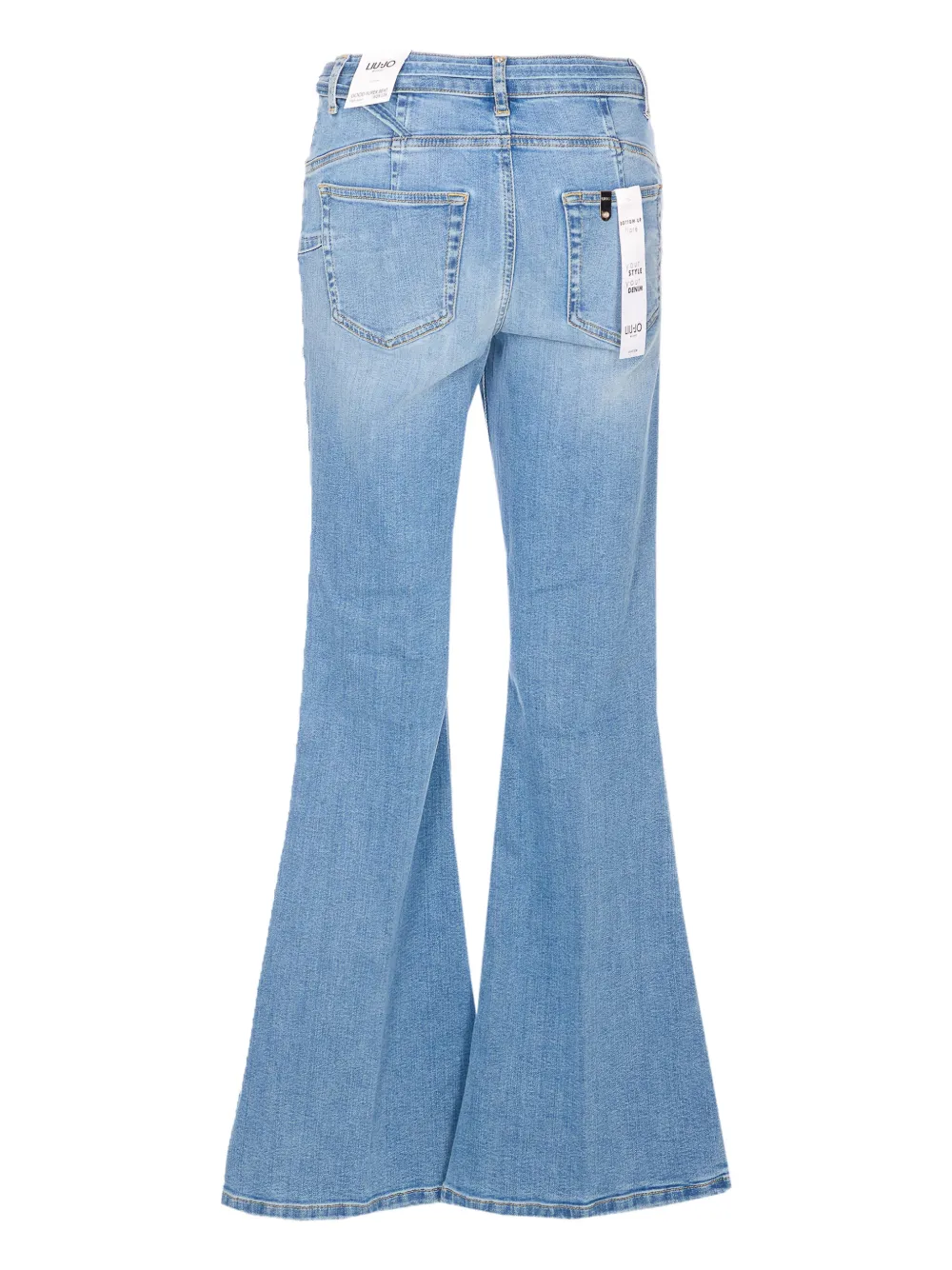 LIU JO belt-detail flared jeans - Blauw