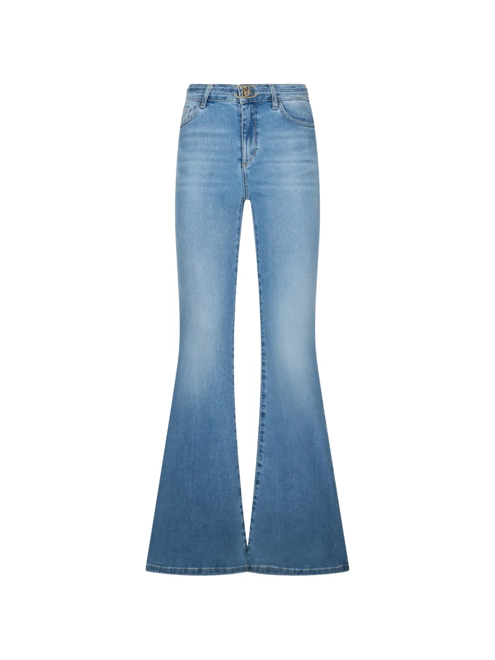 LIU JO belt-detail flared jeans - Blau