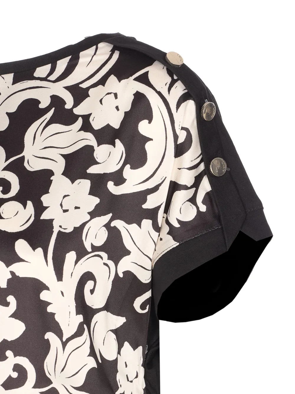 Printed Shoulder-Button T-Shirt