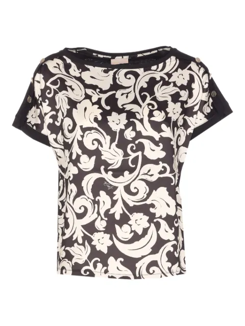 LIU JO printed shoulder-button T-shirt