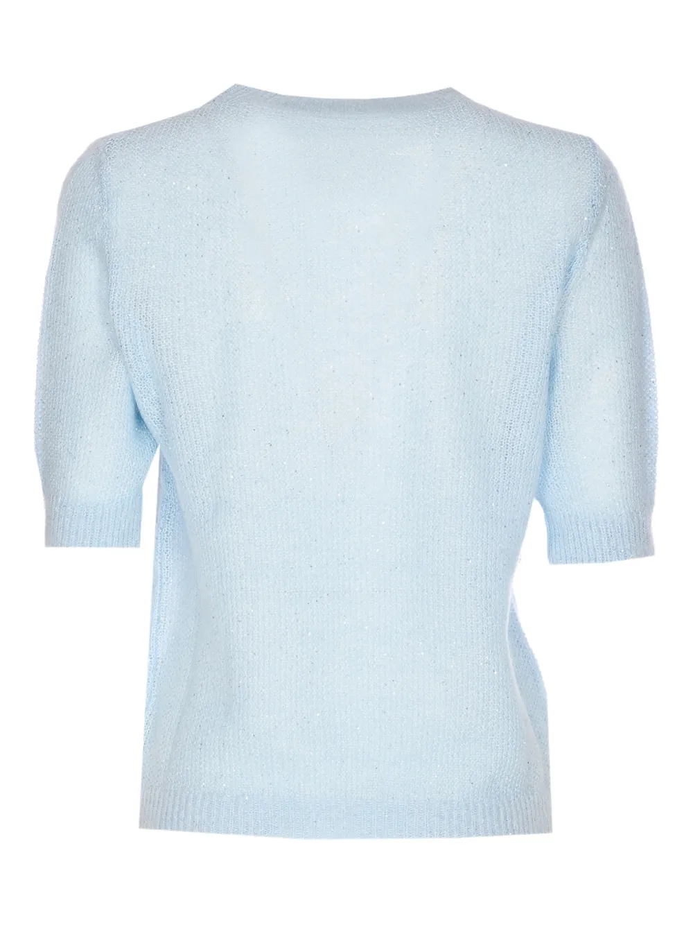 Fabiana Filippi T-shirt met ronde hals Blauw