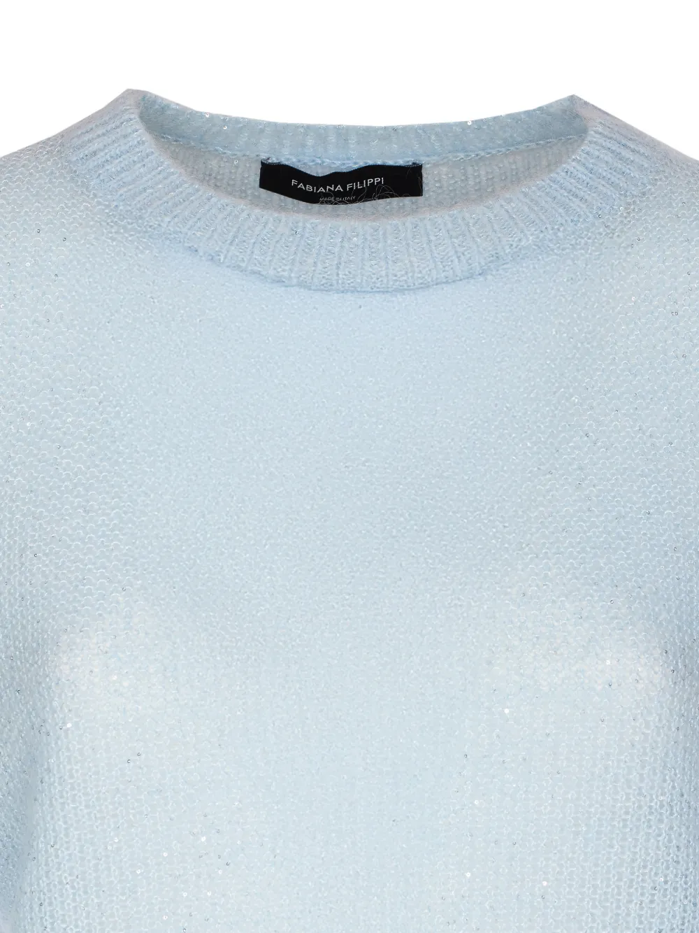 Fabiana Filippi T-shirt met ronde hals Blauw