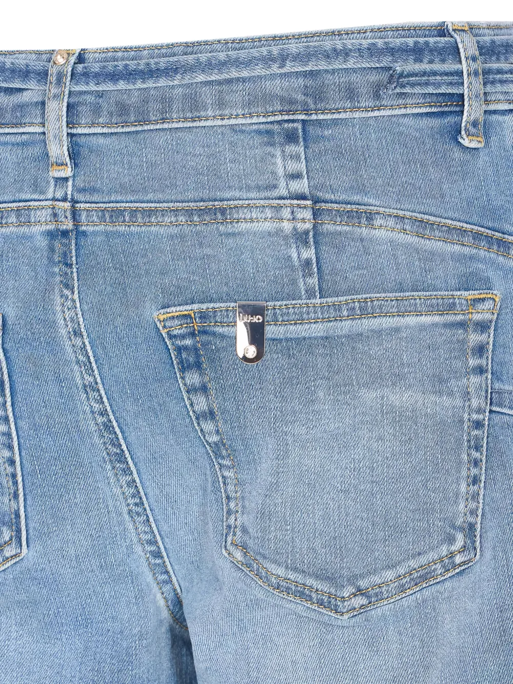 Belted Cuffed-Hem Jeans