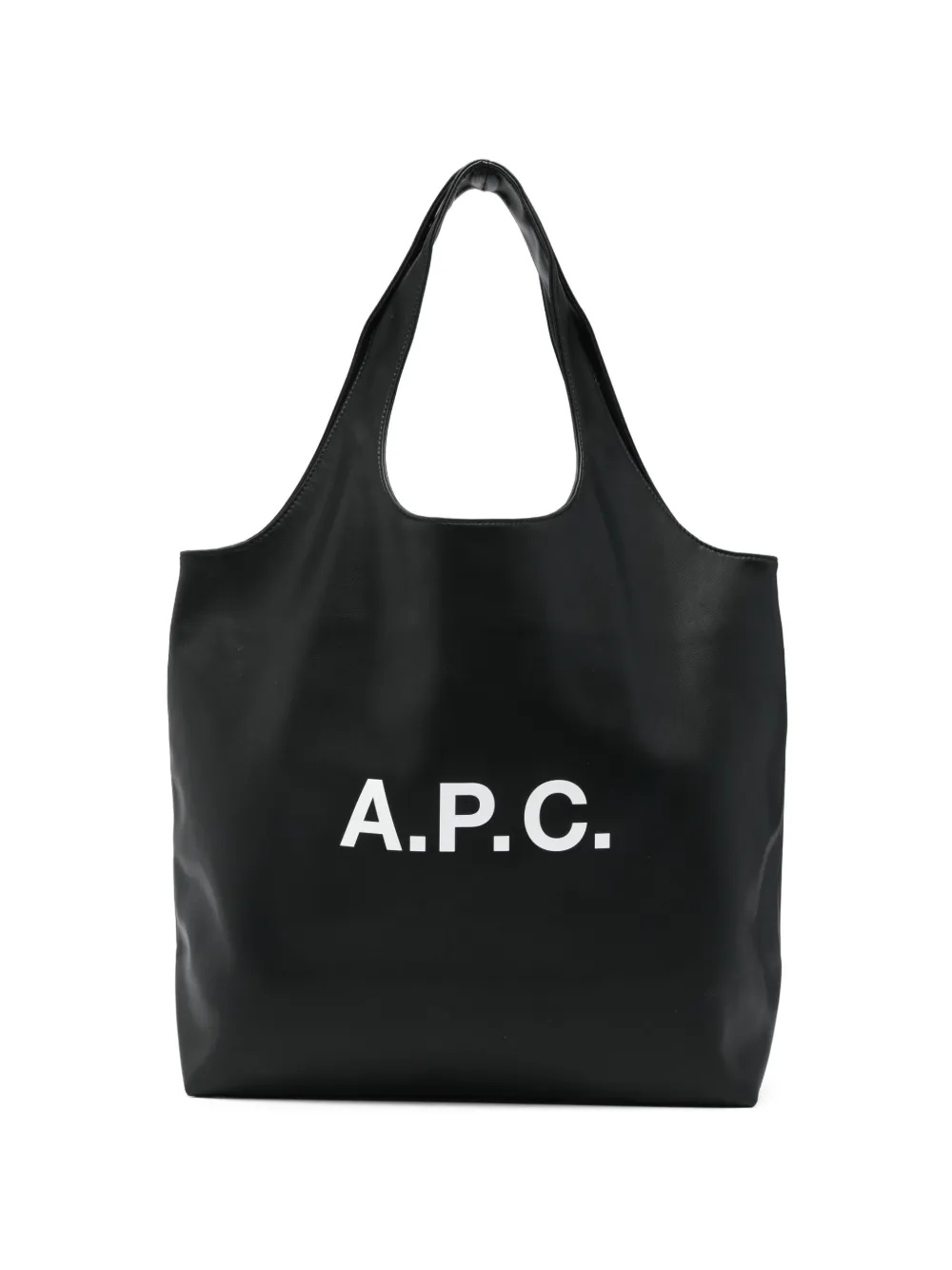 A.P.C. logo-detail shoulder bag - Nero