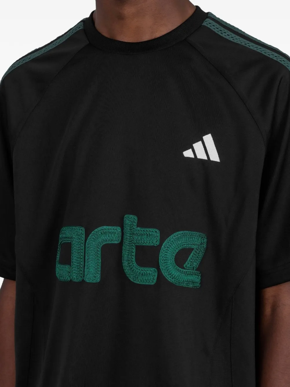 adidas x Arte Antwerp T-shirt met 3 strepen logo Zwart