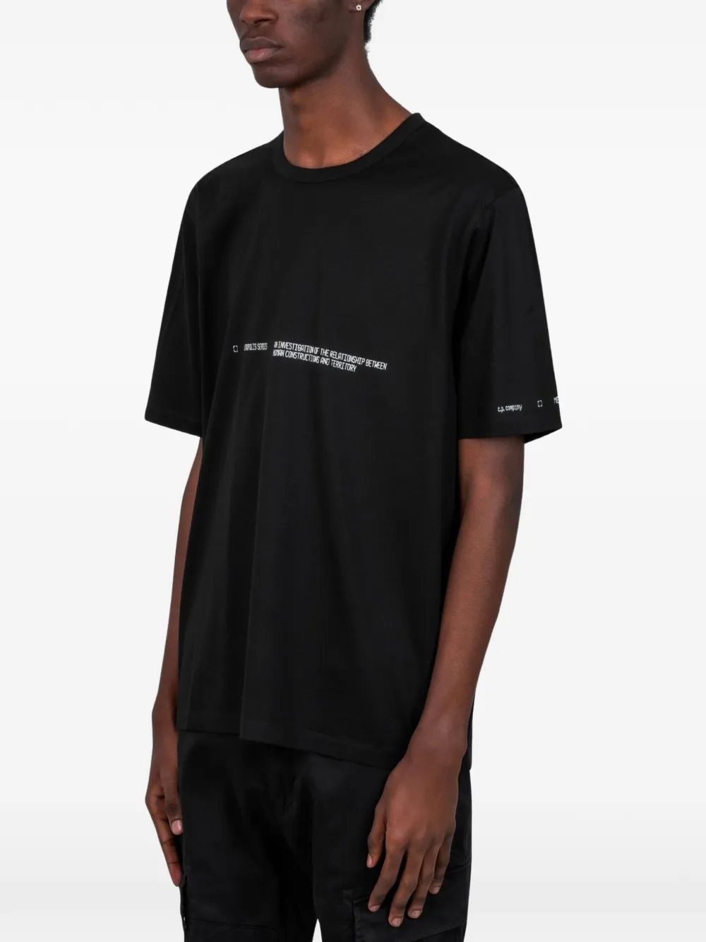 C.P. Company T-shirt met logo Zwart