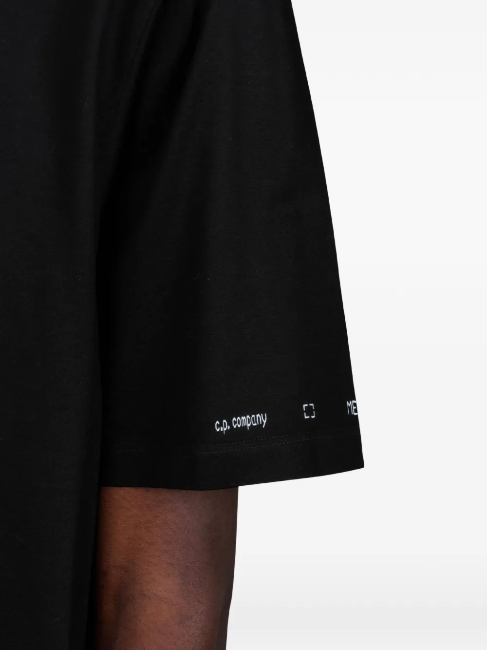 C.P. Company T-shirt met logo Zwart