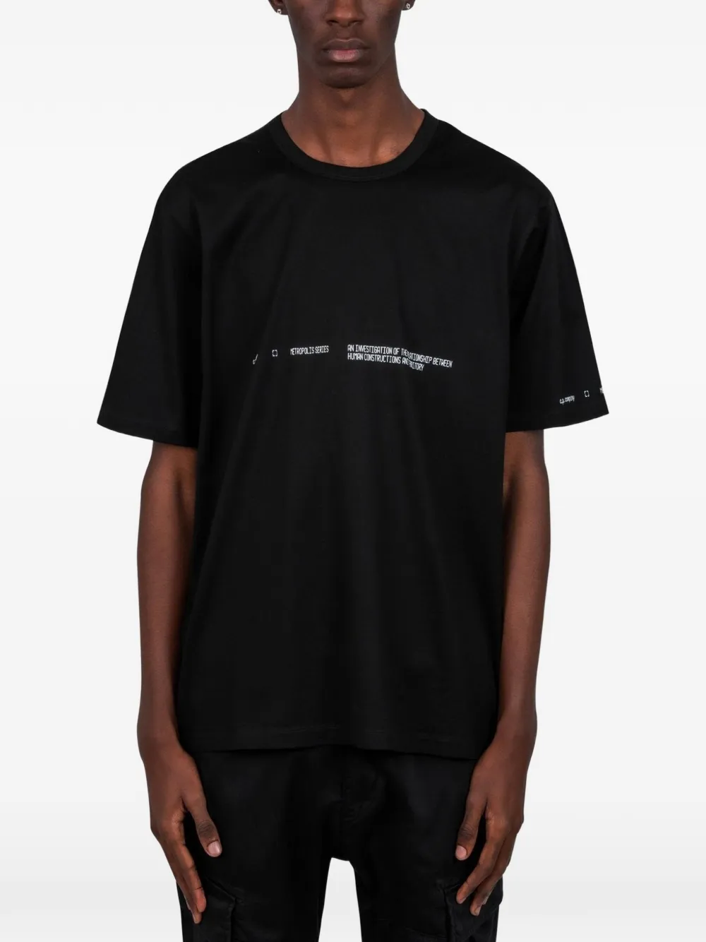 C.P. Company T-shirt con logo - Nero