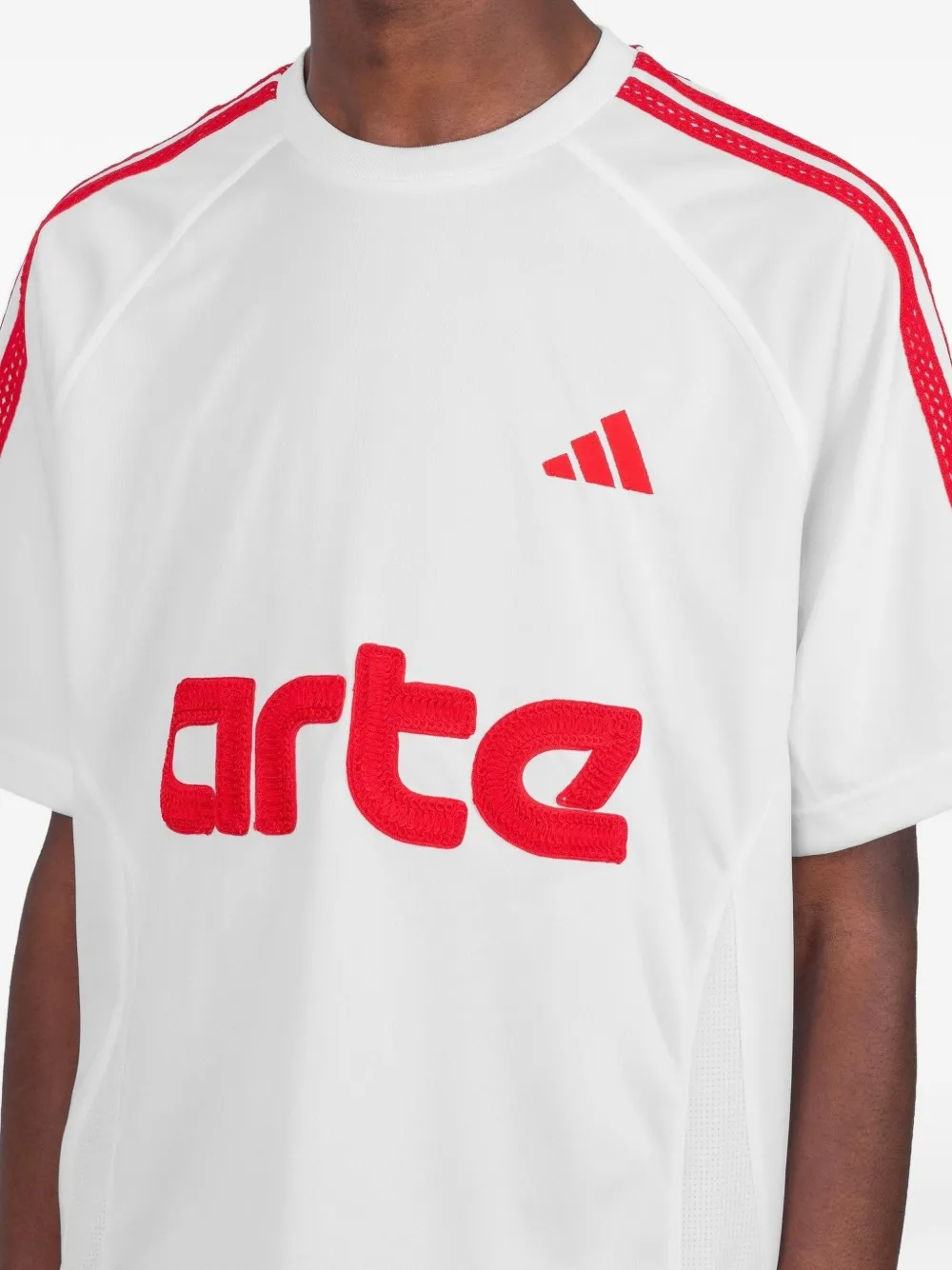 adidas x Arte Antwerp T-shirt met 3 strepen logo Wit