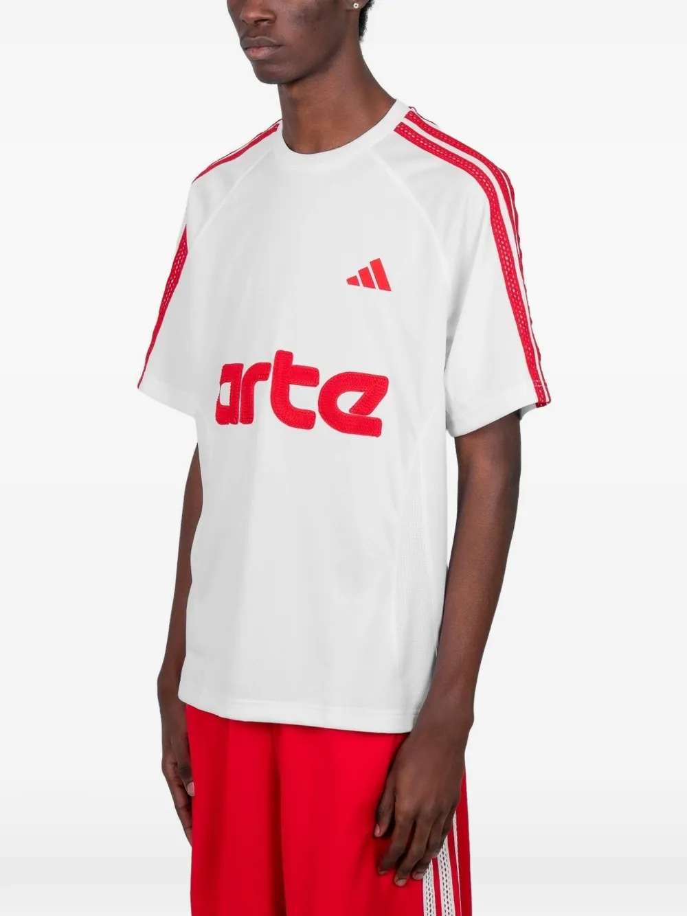 Adidas x Arte Antwerp T-shirt met 3 strepen logo - Wit
