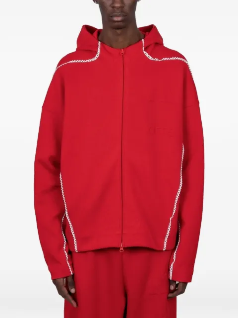 adidas x Arte Antwerp zip-up lace-trim hoodie