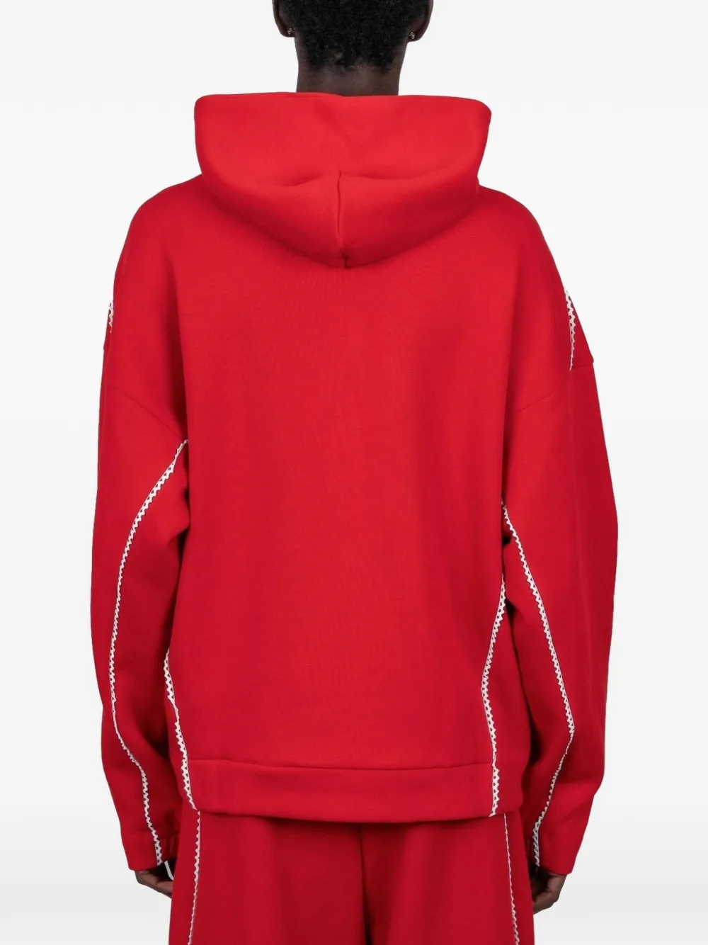 adidas x Arte Antwerp hoodie met kant en rits Rood