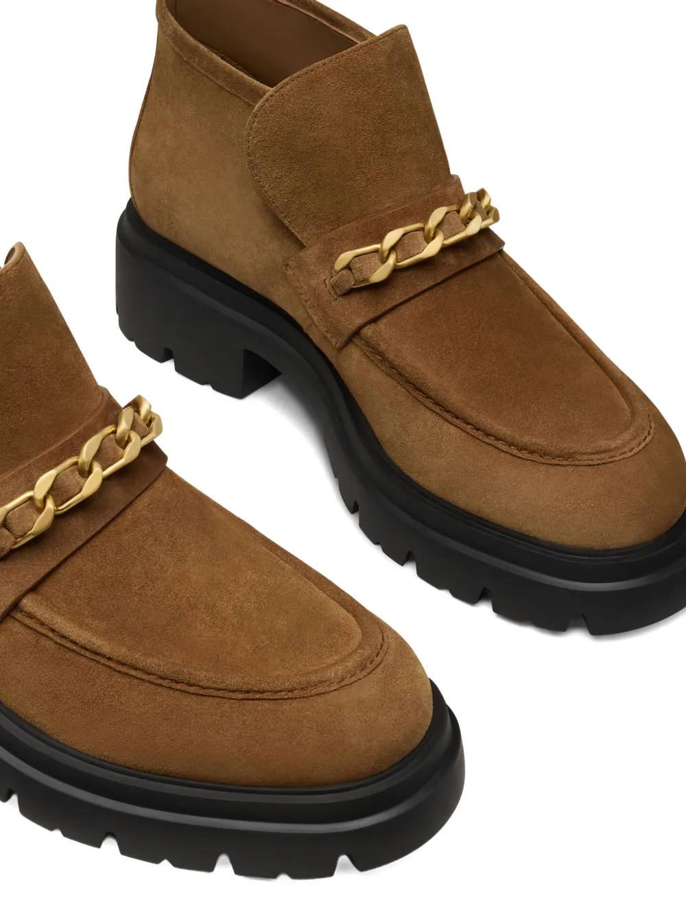 Stuart Weitzman Soluxe Husdon chain-detail boots Bruin