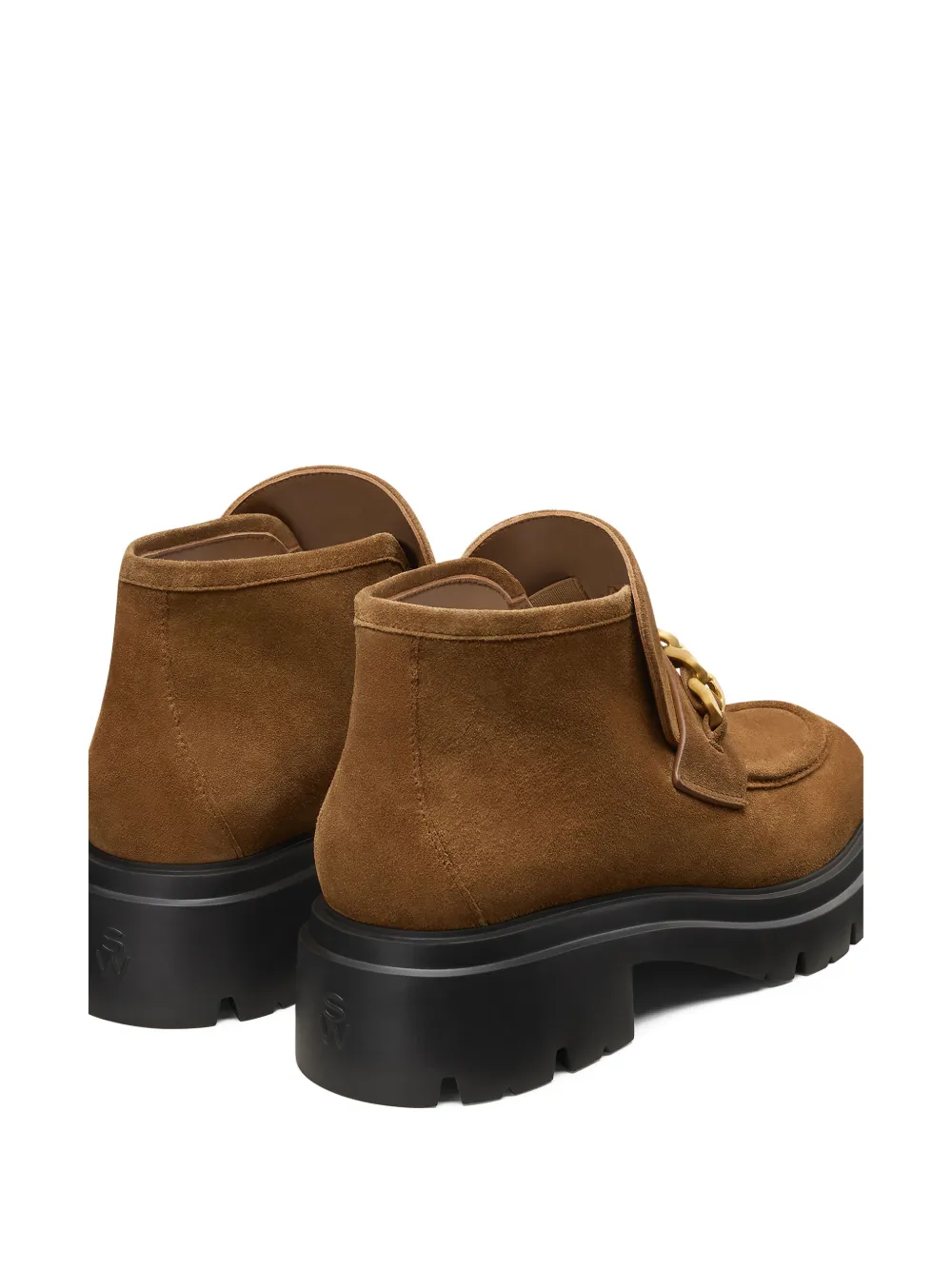 Stuart Weitzman Soluxe Husdon chain-detail boots Bruin