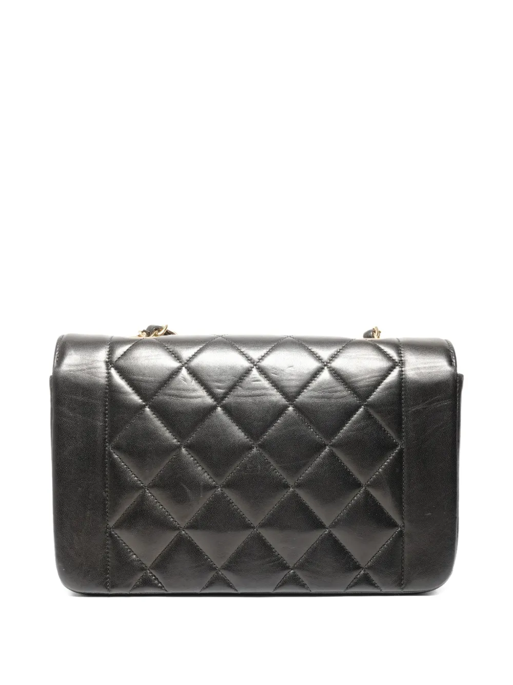 CHANEL Pre-Owned 1994-1996 small Diana chain flap shoulder bag - Zwart