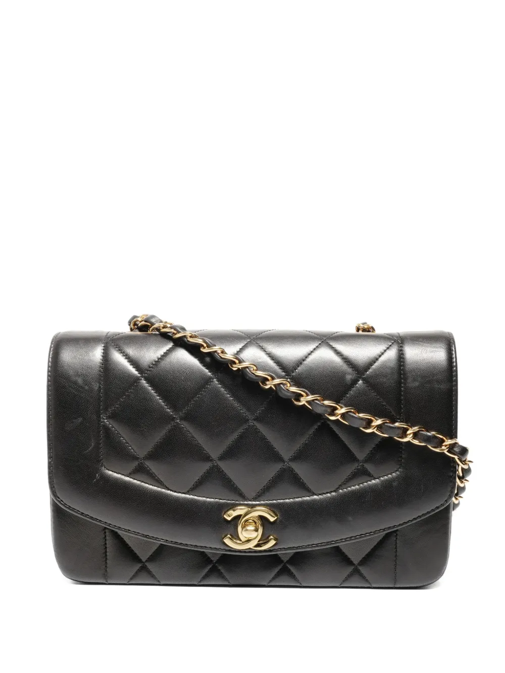 CHANEL Pre-Owned 1994-1996 small Diana chain flap shoulder bag - Nero