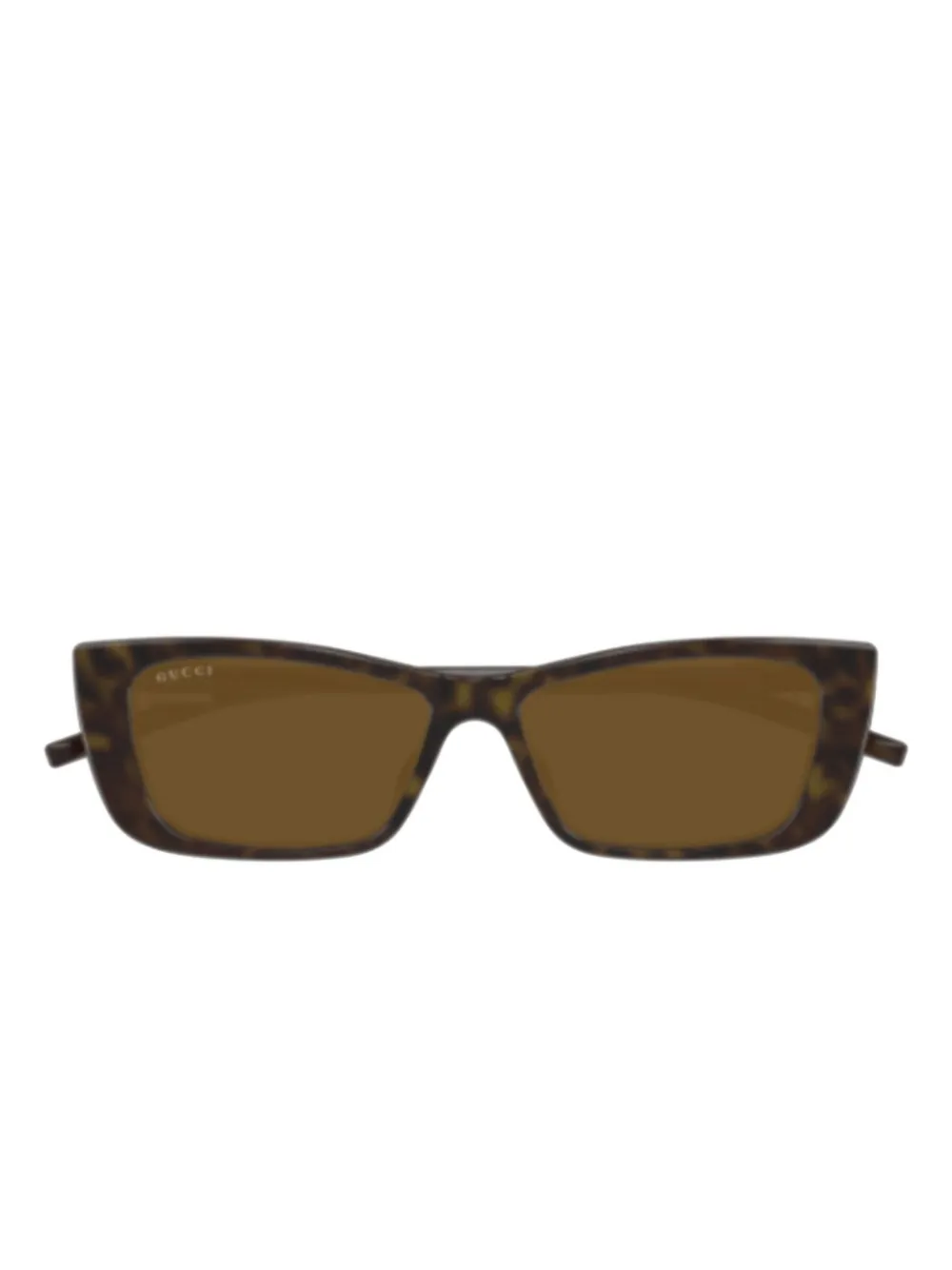 Gucci Eyewear rectangle-frame sunglasses - Marrone