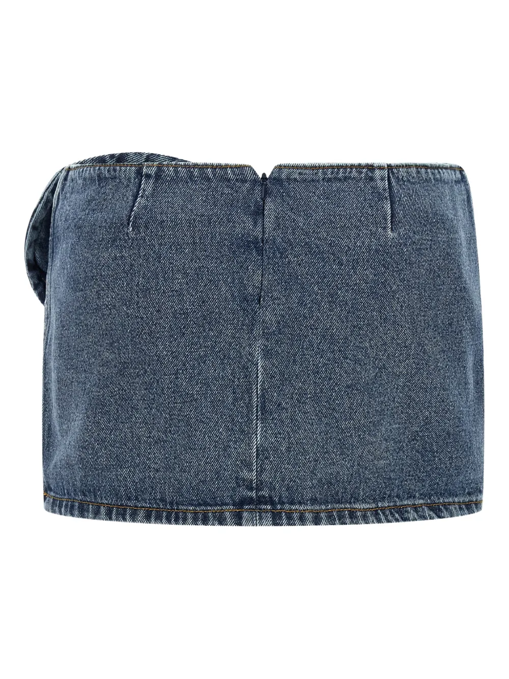 Magda Butrym draped floral mini skirt - Blauw