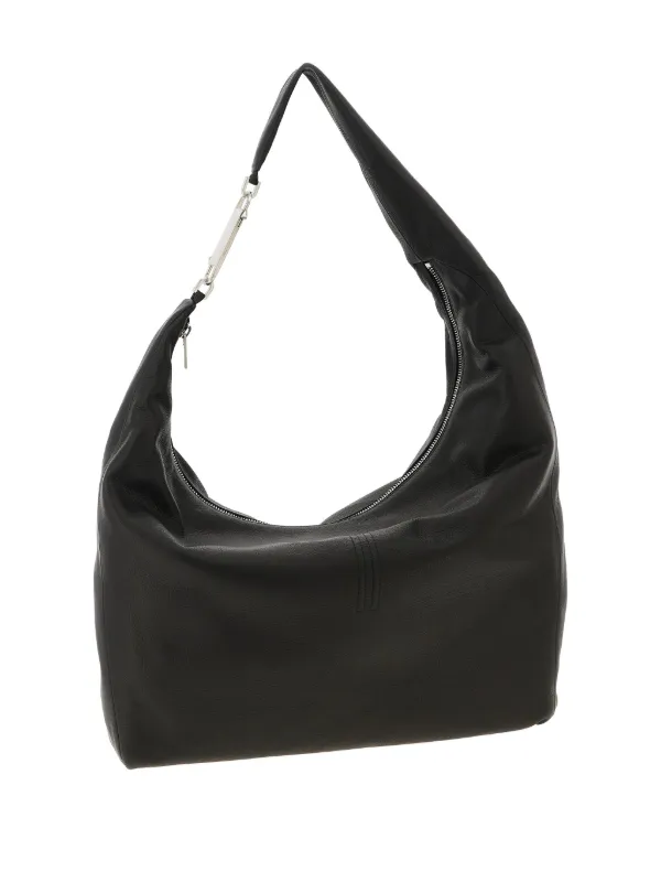 Rick Owens Gemini レザーショルダーバッグ | ブラック | FARFETCH JP