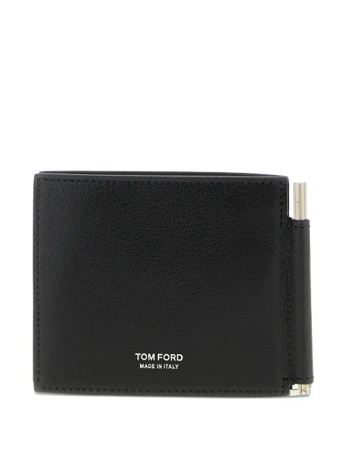 TOM FORD logo-print leather wallet