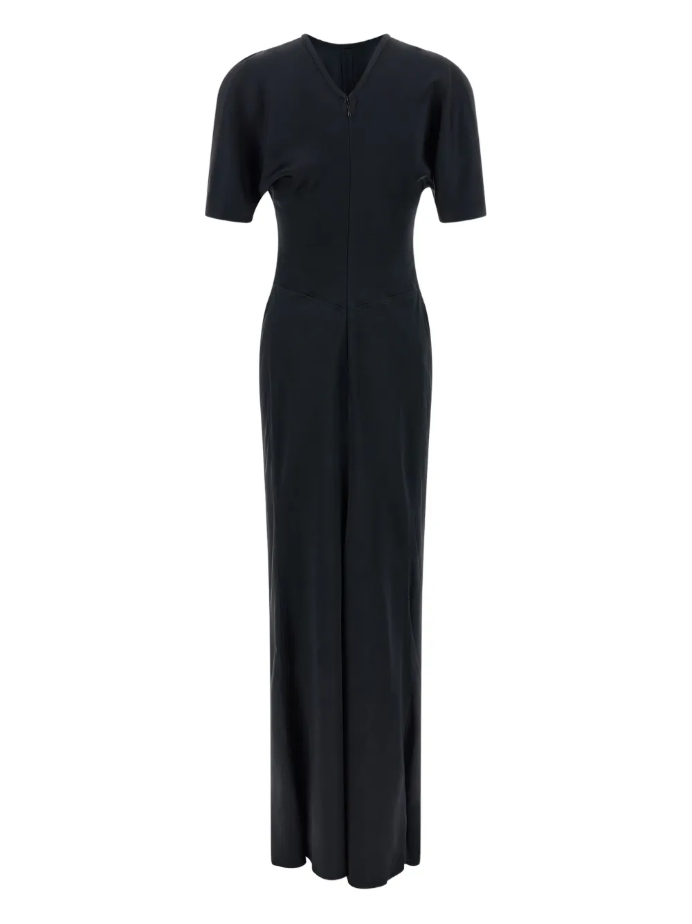 Victoria Beckham gathered-waist maxi dress - Blauw