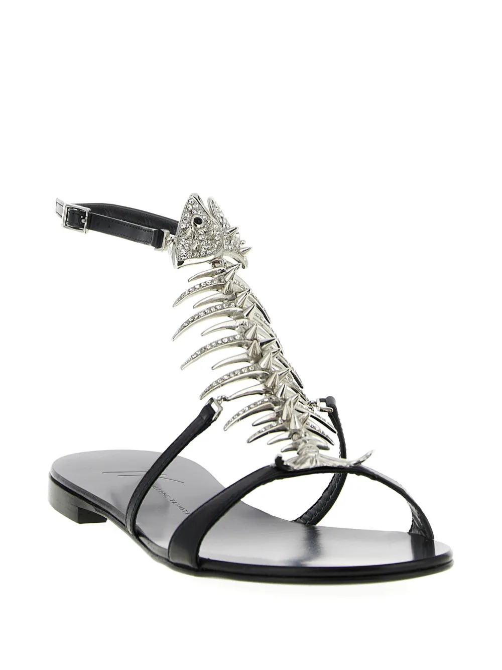 Giuseppe Zanotti Metalen sandalen Zwart