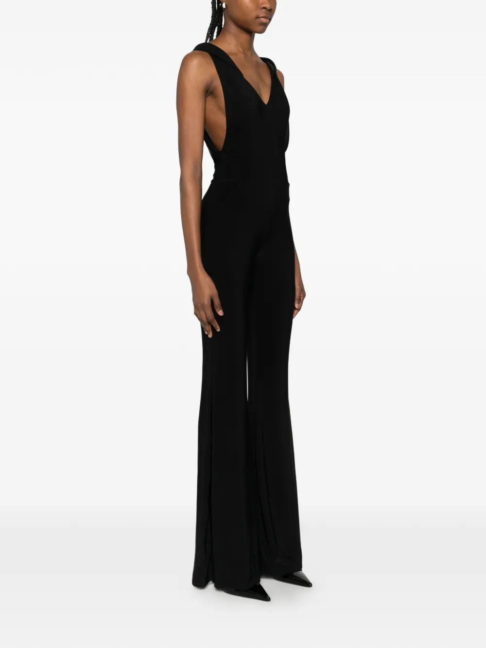  Mitiliane Couture Sleeveless V-neck Jumpsuit - Black 