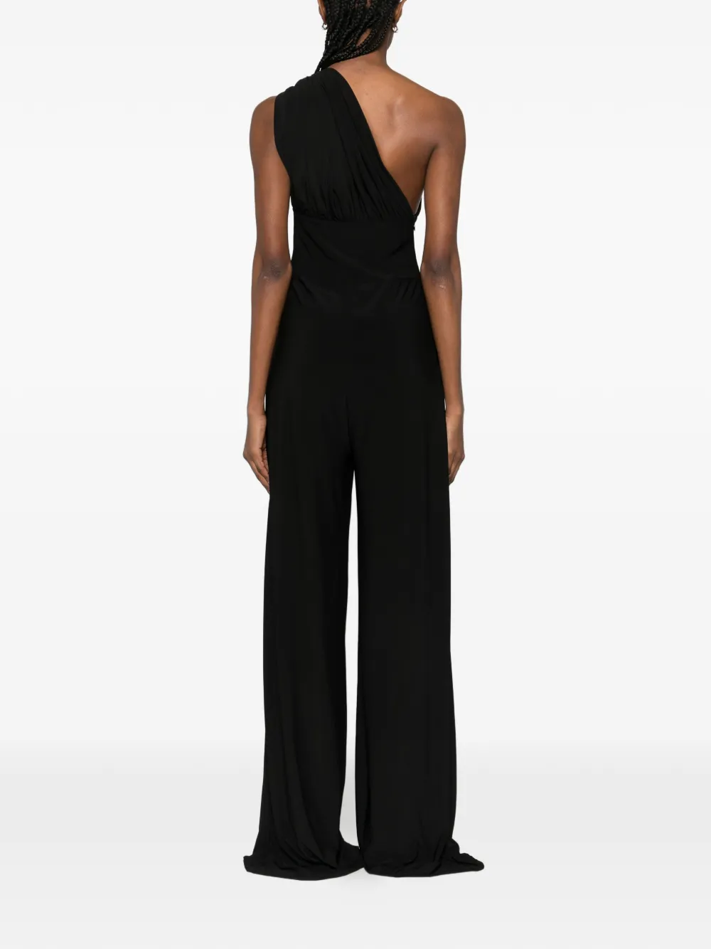 MITILIANE COUTURE Asymmetrische jumpsuit met schakelketting Zwart