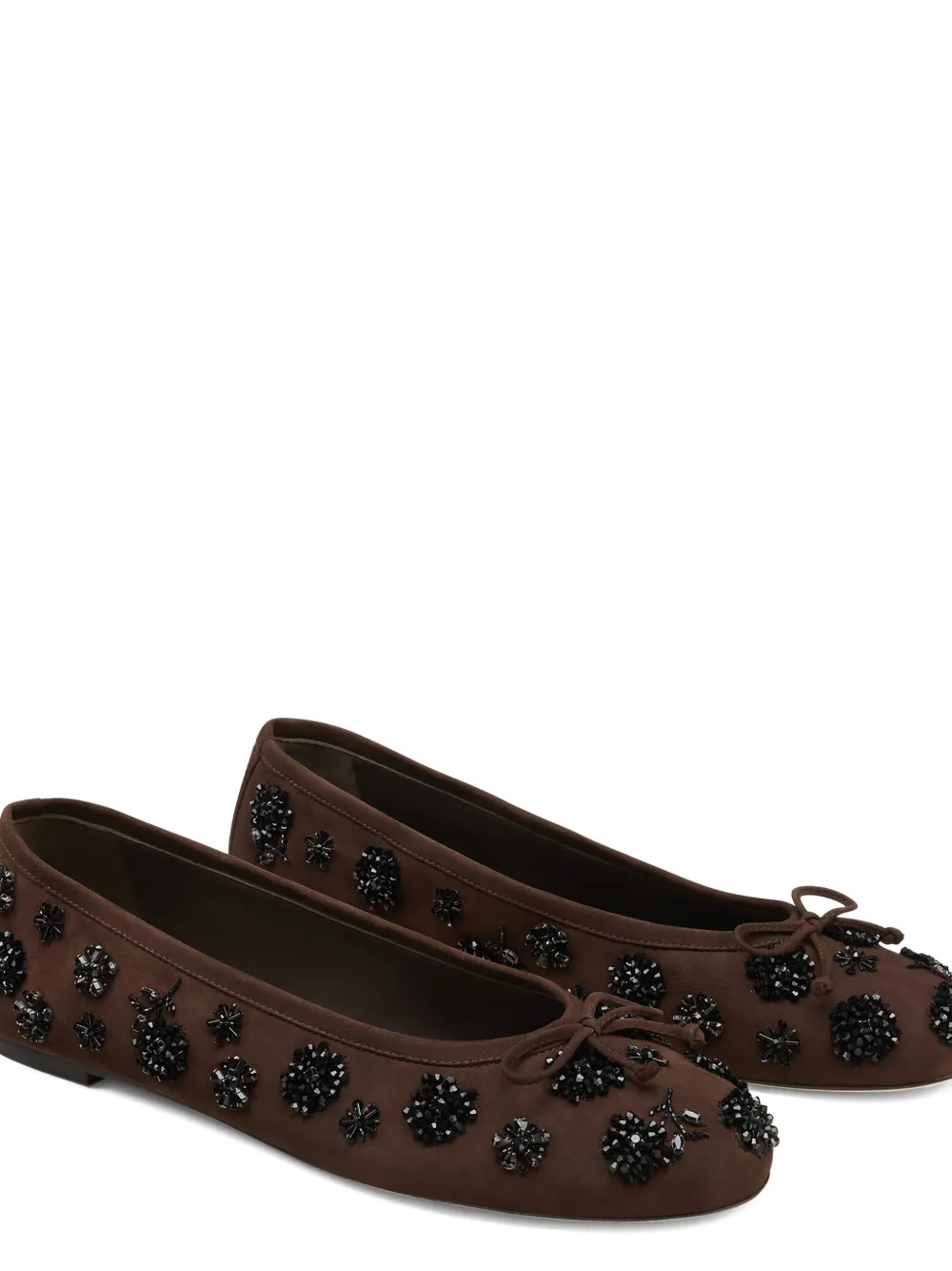 Stuart Weitzman Prima bow embellished ballet flat Bruin