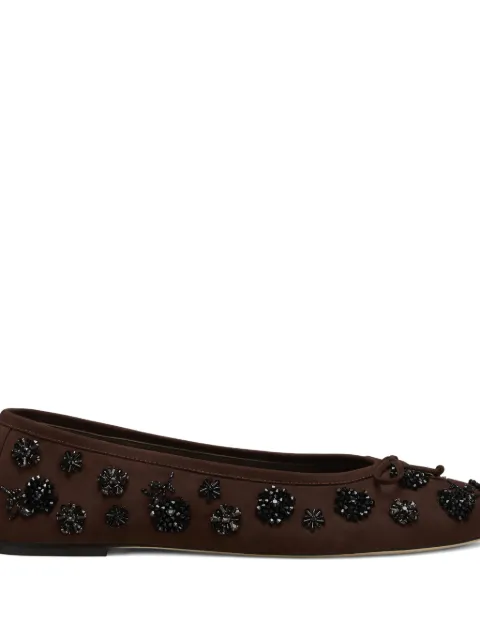 Stuart Weitzman Prima bow embellished ballet flat