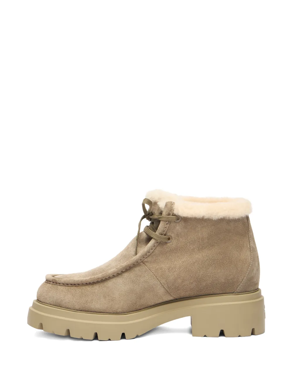 Stuart Weitzman Hudson shearling boots Beige