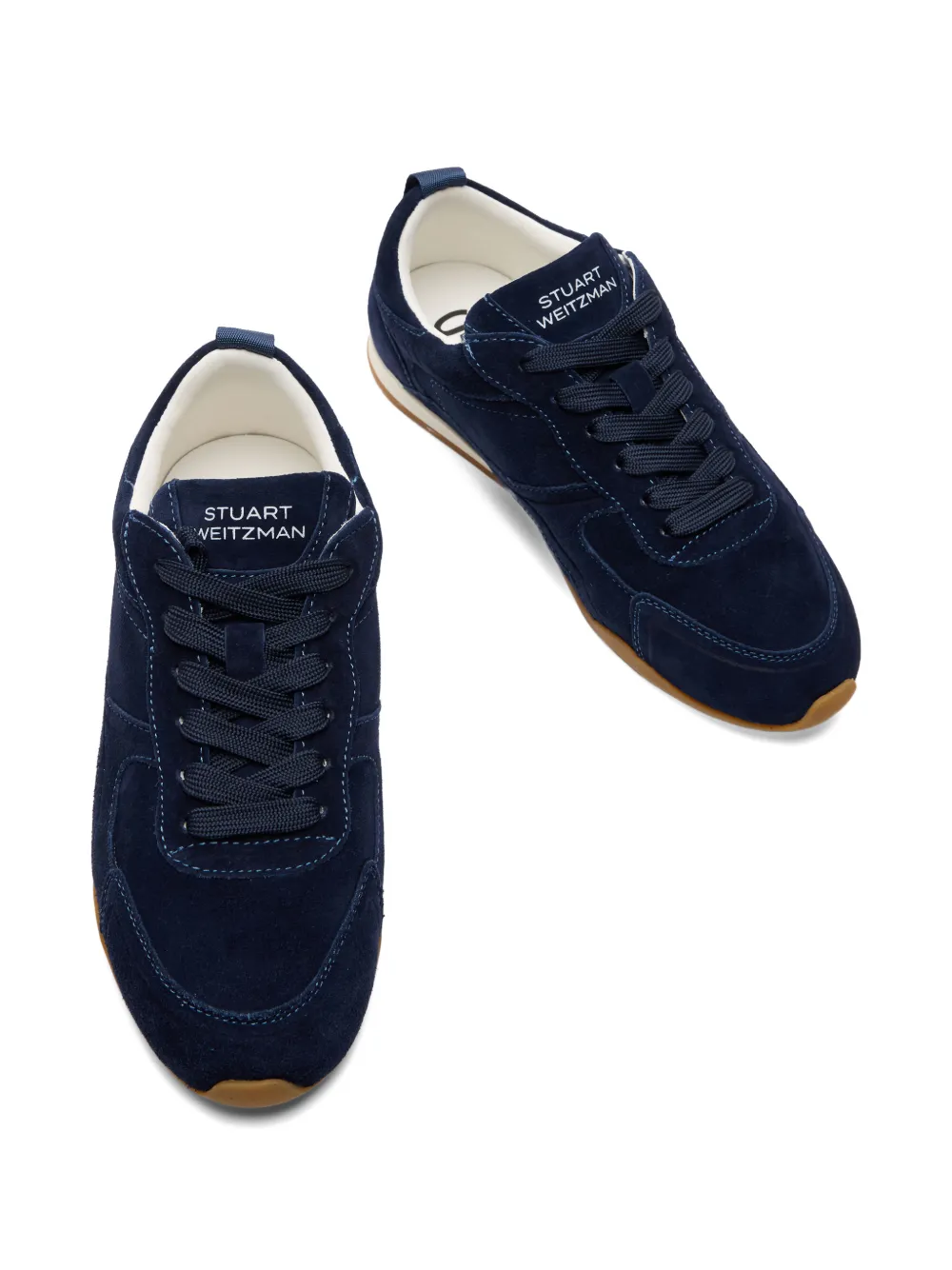 Stuart Weitzman Scout lace-up sneakers Blauw