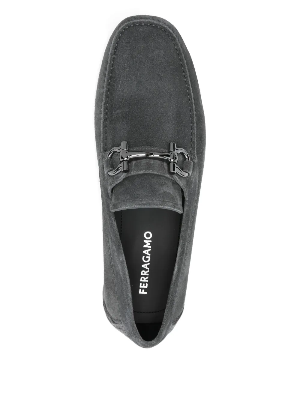 Ferragamo gancini loafers Grijs