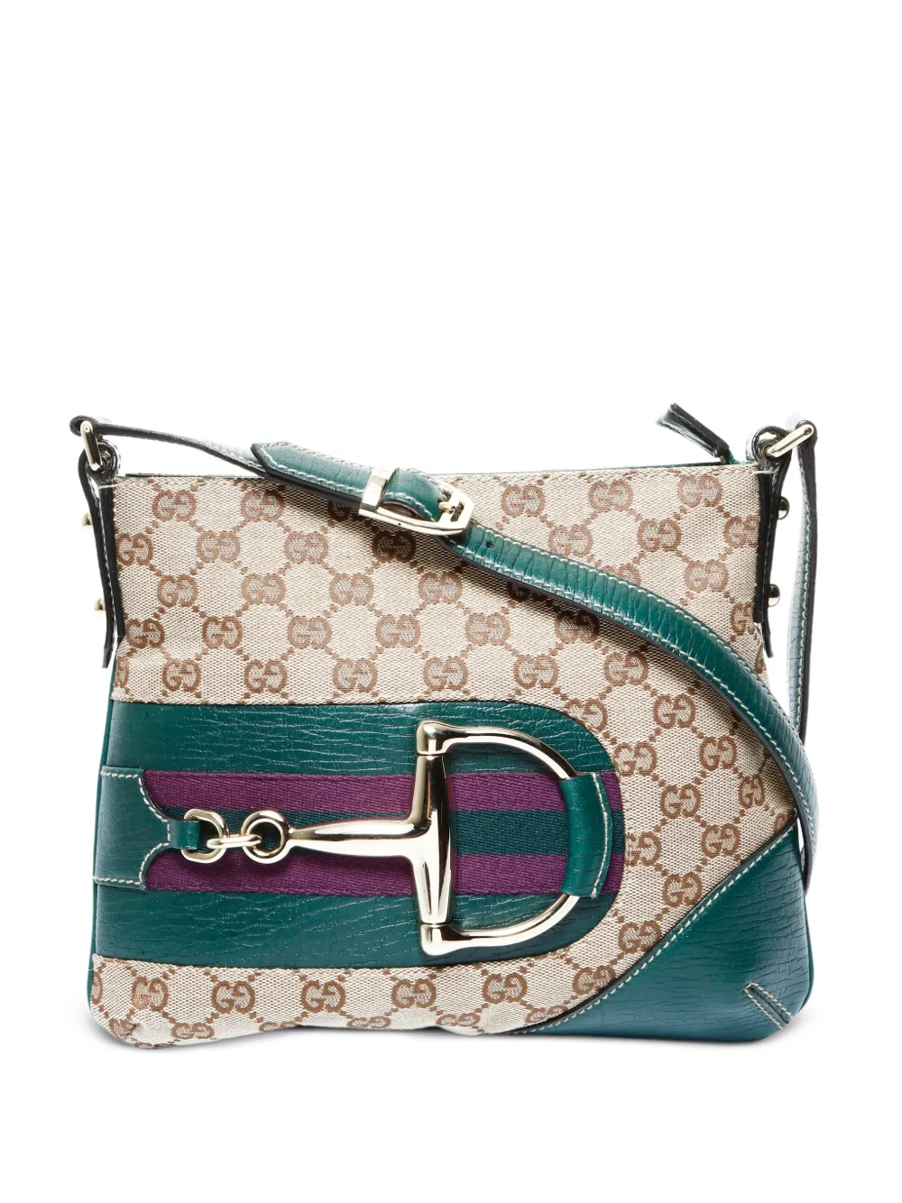 Gucci Pre-Owned 2000-2015 horsebit crossbody bag - Toni neutri