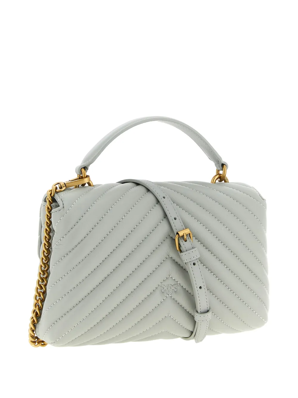PINKO mini Lady Love Puff quilted tote bag - Grijs