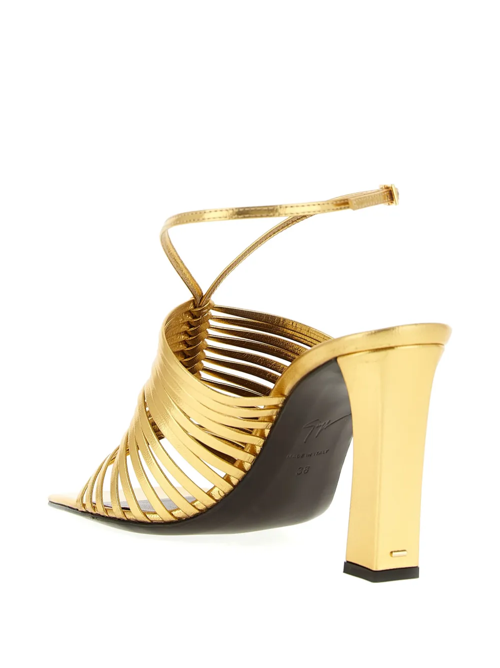 Giuseppe Zanotti Savoia metallic sandals Goud