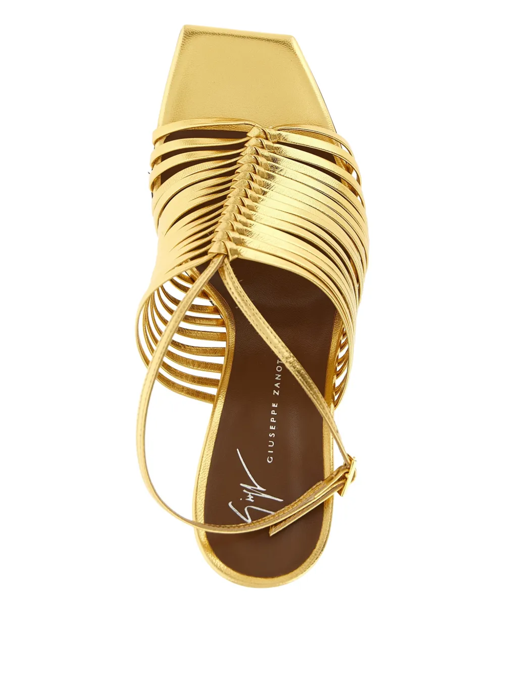 Giuseppe Zanotti Savoia metallic sandals Goud