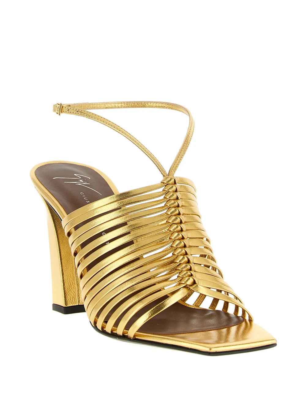 Giuseppe Zanotti Savoia metallic sandals Goud