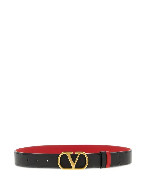 Valentino Garavani Vlogo signature reversible leather belt