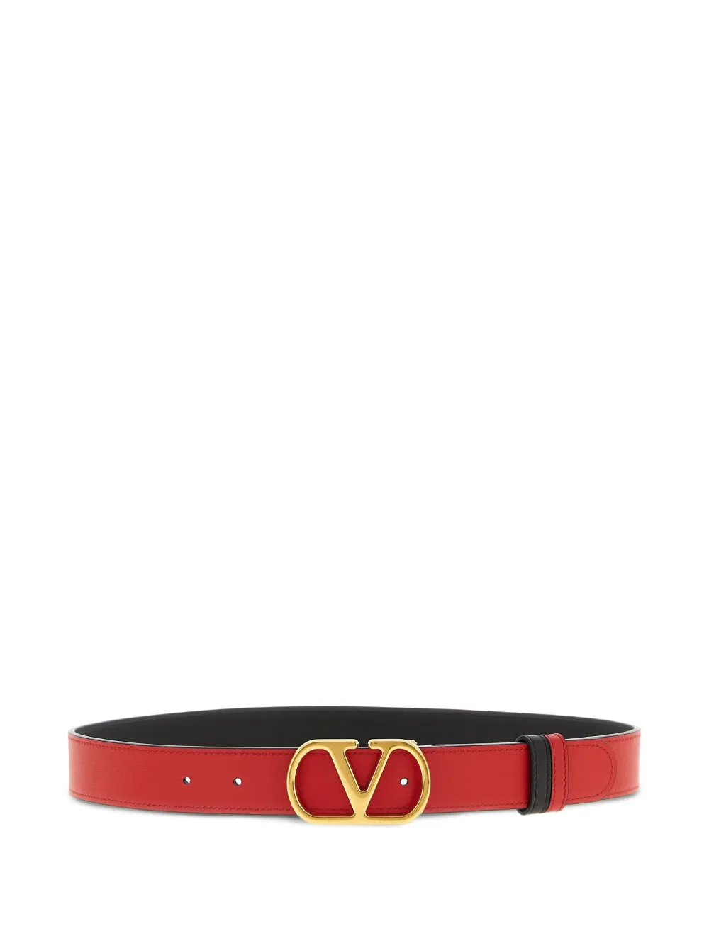 Vlogo signature reversible leather belt