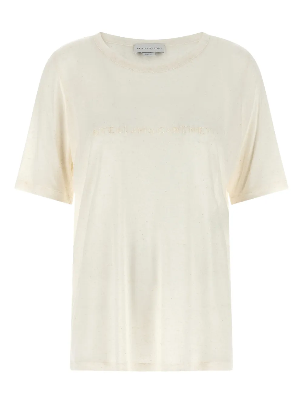 Stella McCartney beads embroidery T-shirt - Toni neutri