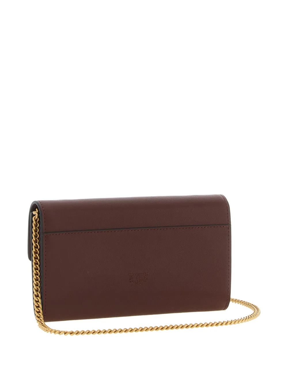 PINKO Love Simply metallic buckle flap wallet - Bruin