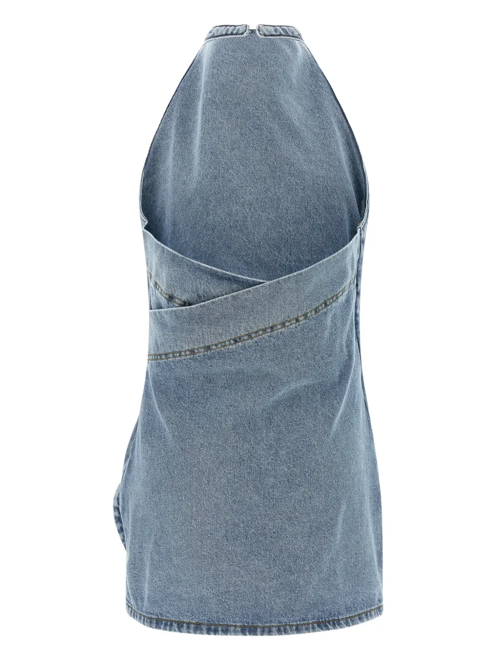 Magda Butrym Denim flower mini dress - Blauw