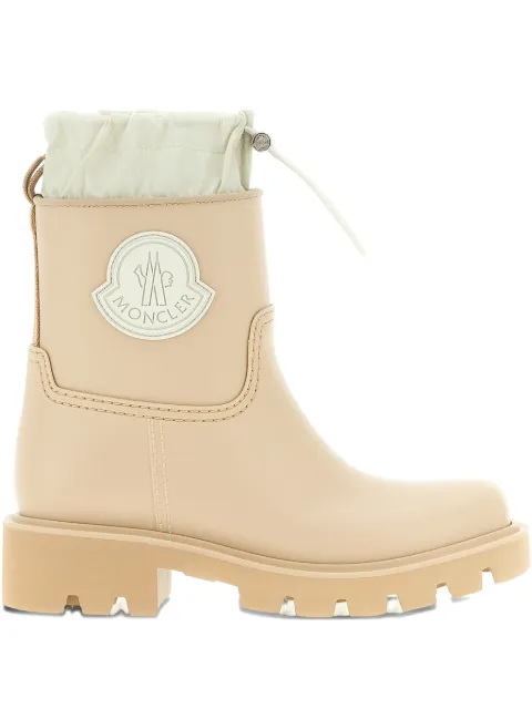 Moncler Kickstream drawstring logo-patch rain boots