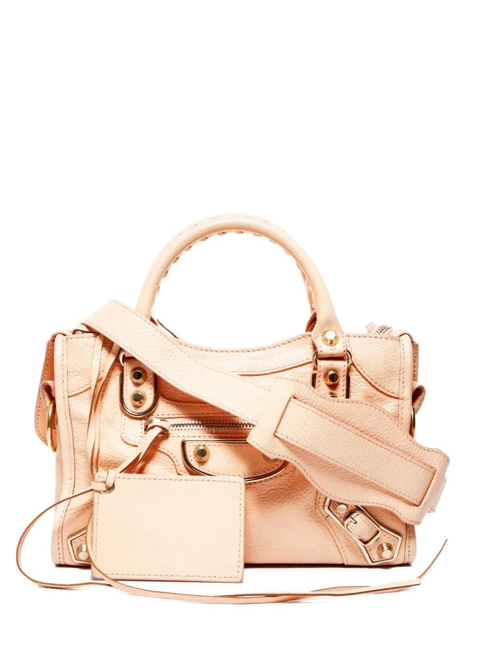 Balenciaga Pre-Owned 2010-2020s mini City two-way braided-handle tote bag - Toni neutri