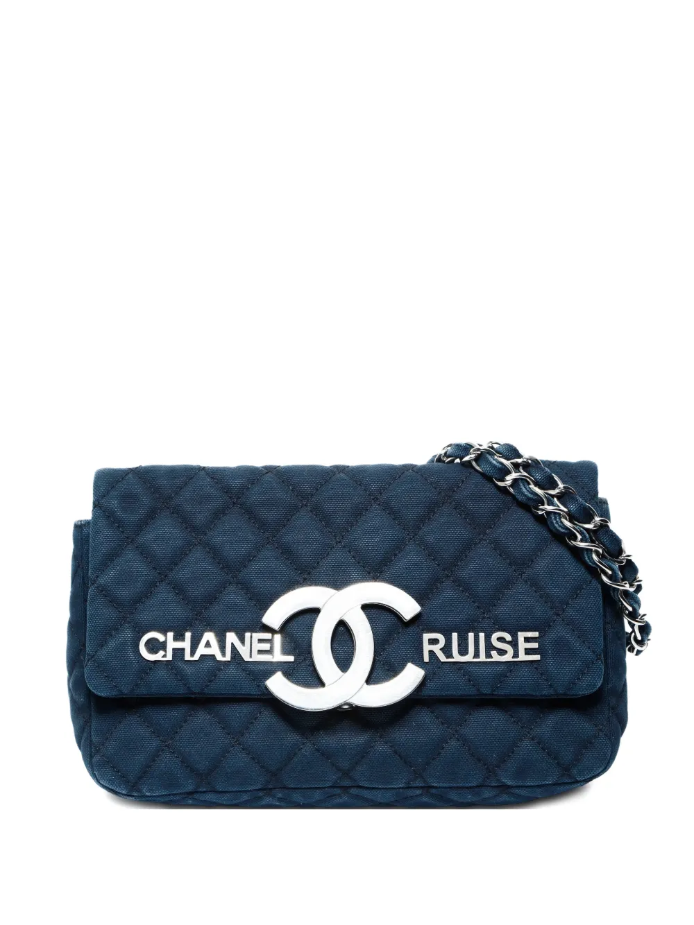 CHANEL Pre-Owned 2008-2009 quilted flap shoulder bag - Blu