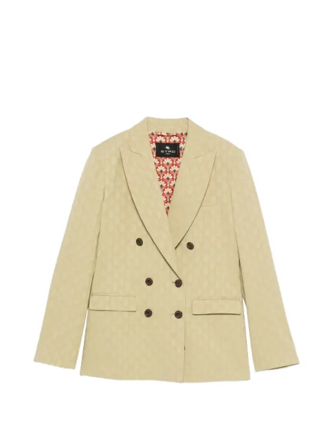 ETRO double-breasted patterned blazer