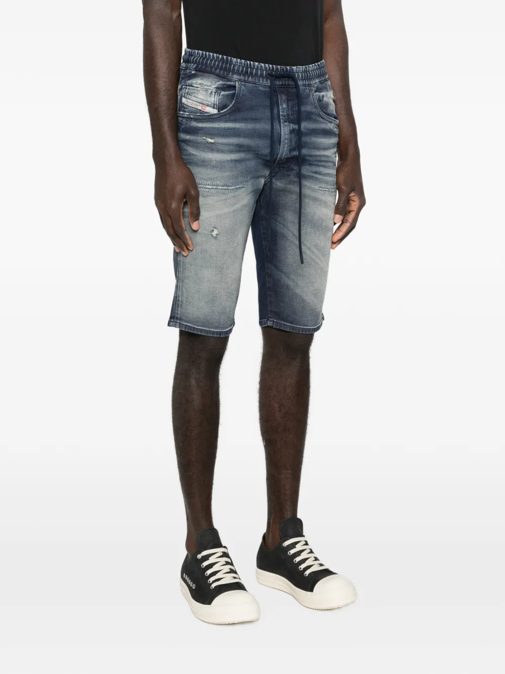  Diesel 2033 D-krooley Drawstring Shorts - Blue 